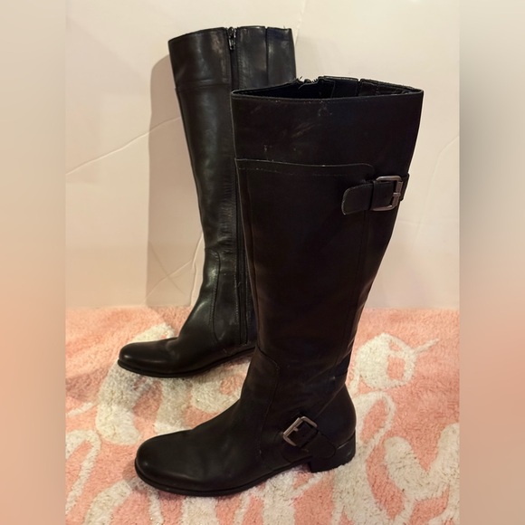 Leather Upper Nine West vintage America boots 5.5 leather upper, used condition - Picture 8 of 15